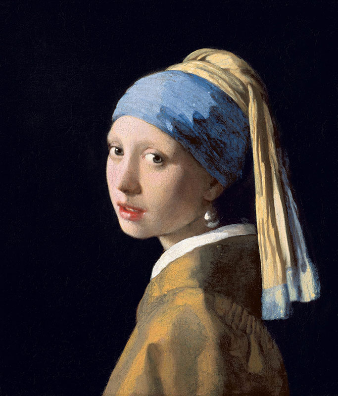 دختری با گوشواره مروارید - اثر یوهانس فرمیر (۱۶۳۲ - ۱۶۷۵ میلادی)